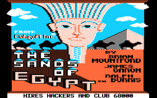 The Sands of Egypt Title Screen